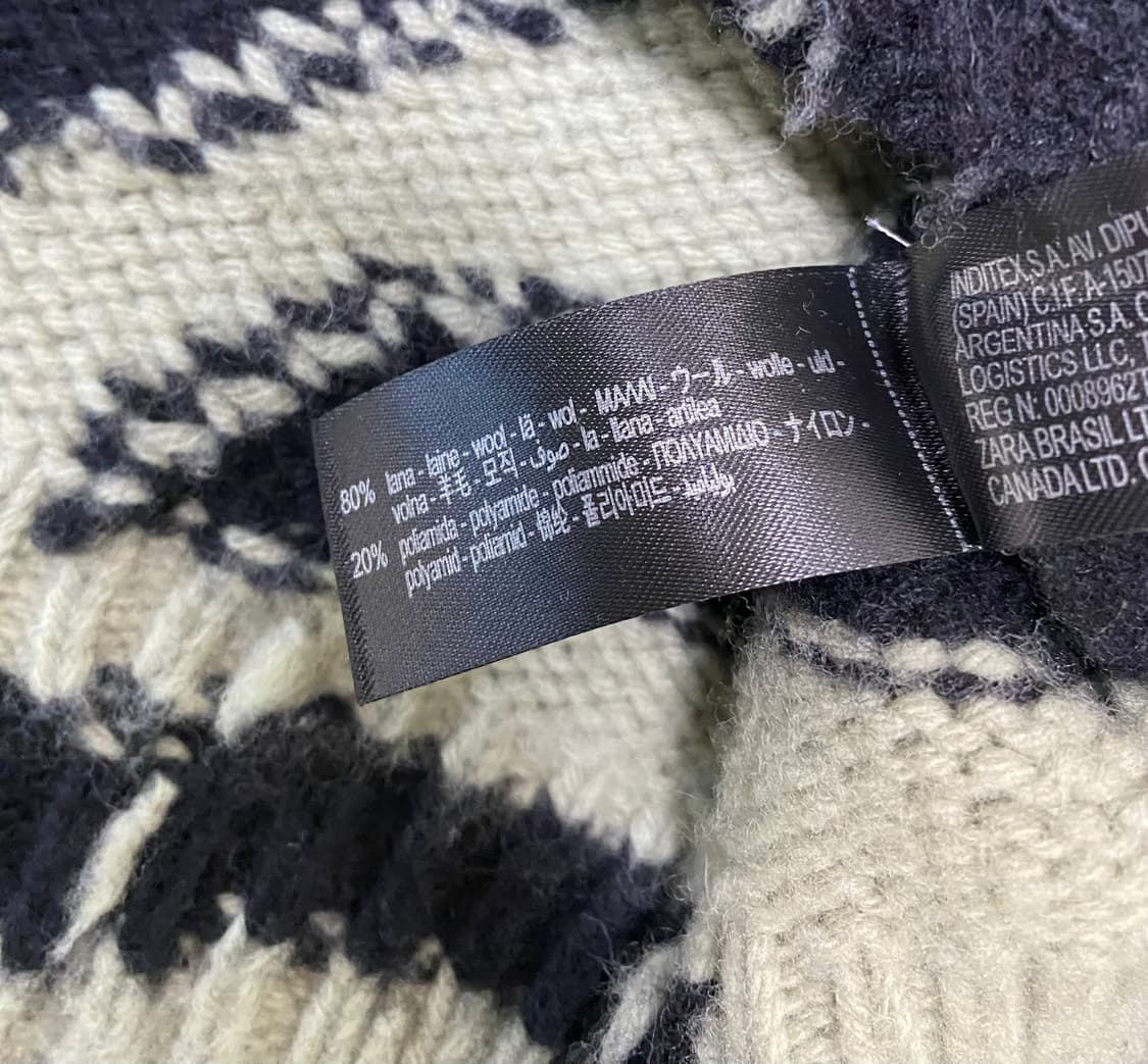 자라 nanushka 울 니트 조끼 S-M 나누시카 상품이미지3