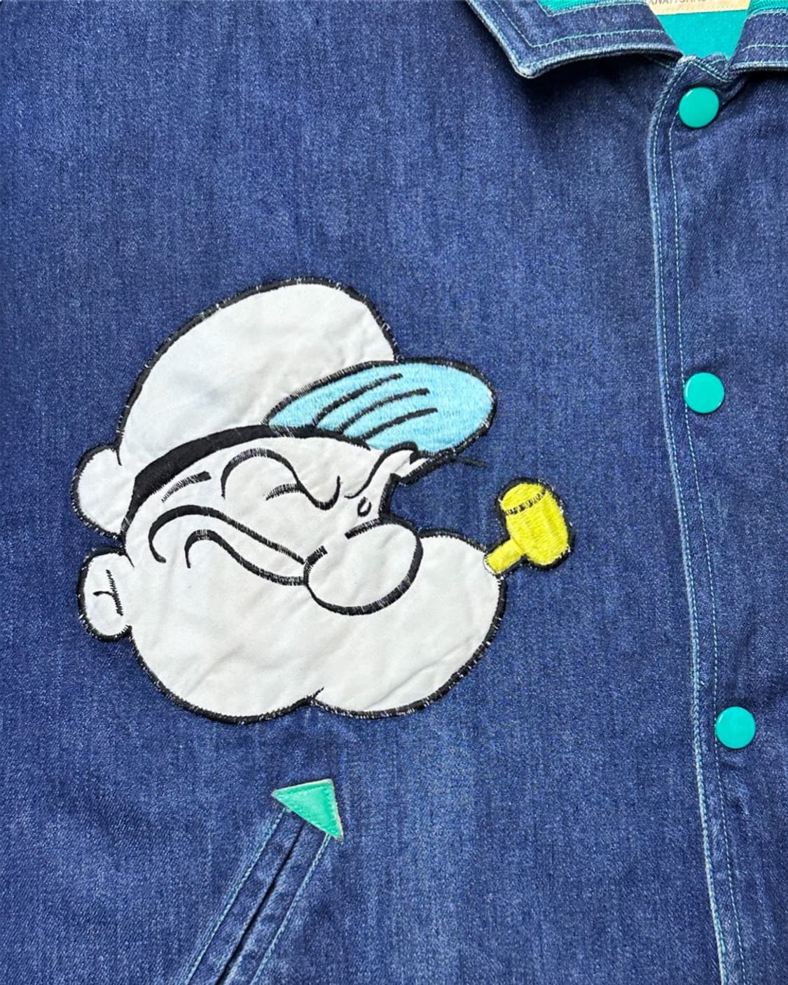 80s King Features Syndicate 뽀빠이 데님자켓 상품이미지3