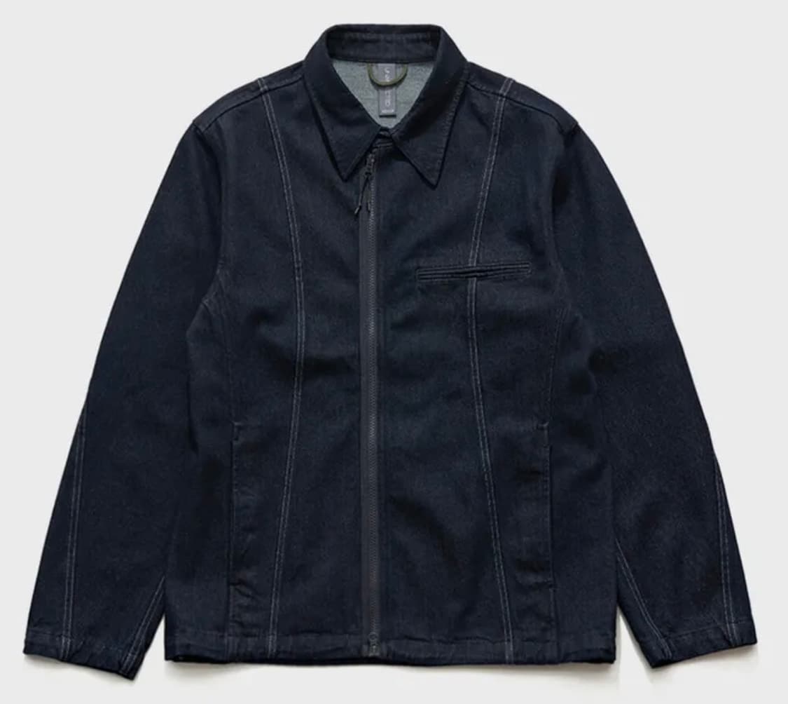 언어펙티드 [M]TRACK SHIRT JACKET INDIGO 상품이미지2
