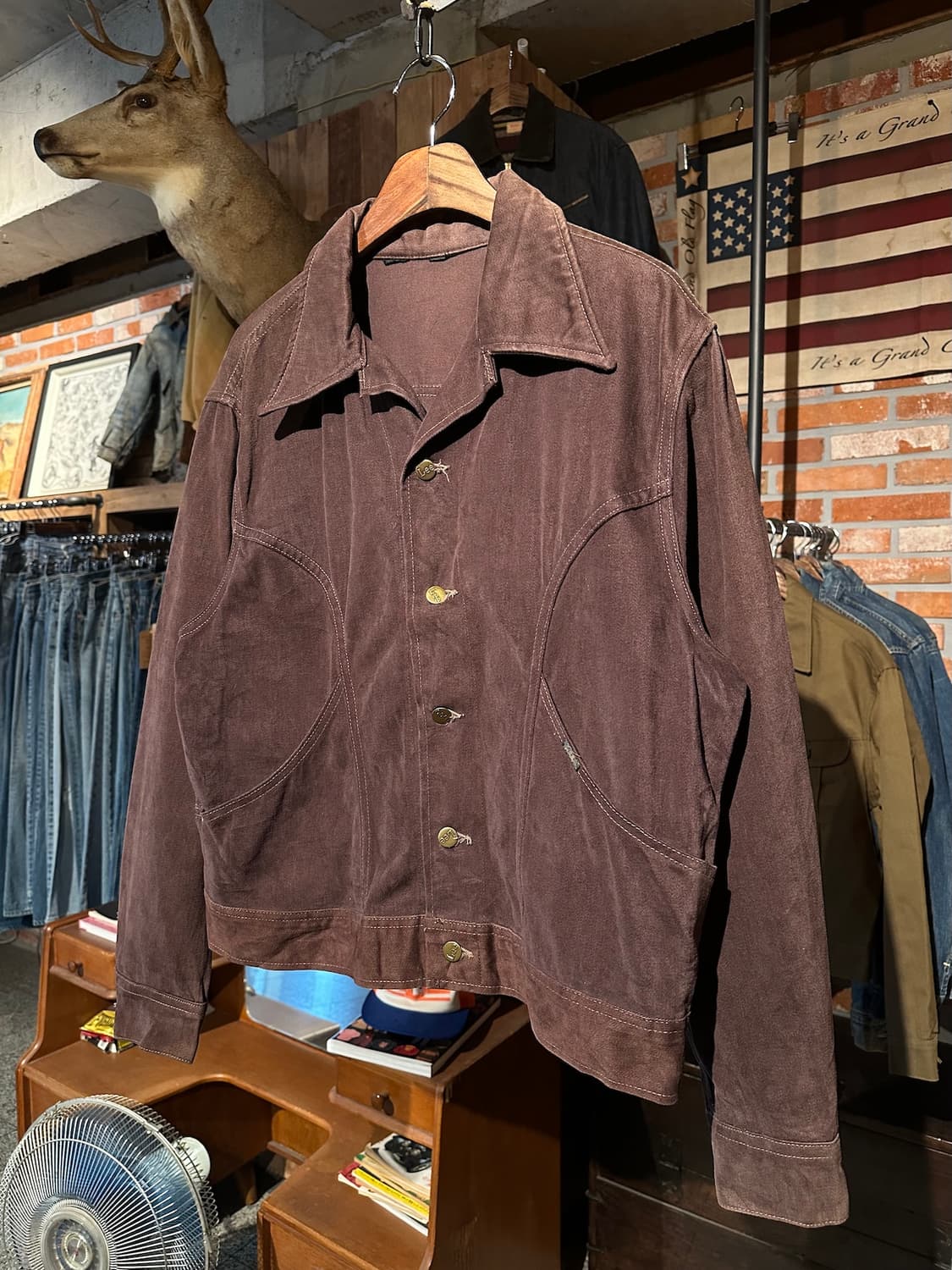 70s USA LEE Moleskin Western Jacket 상품이미지2