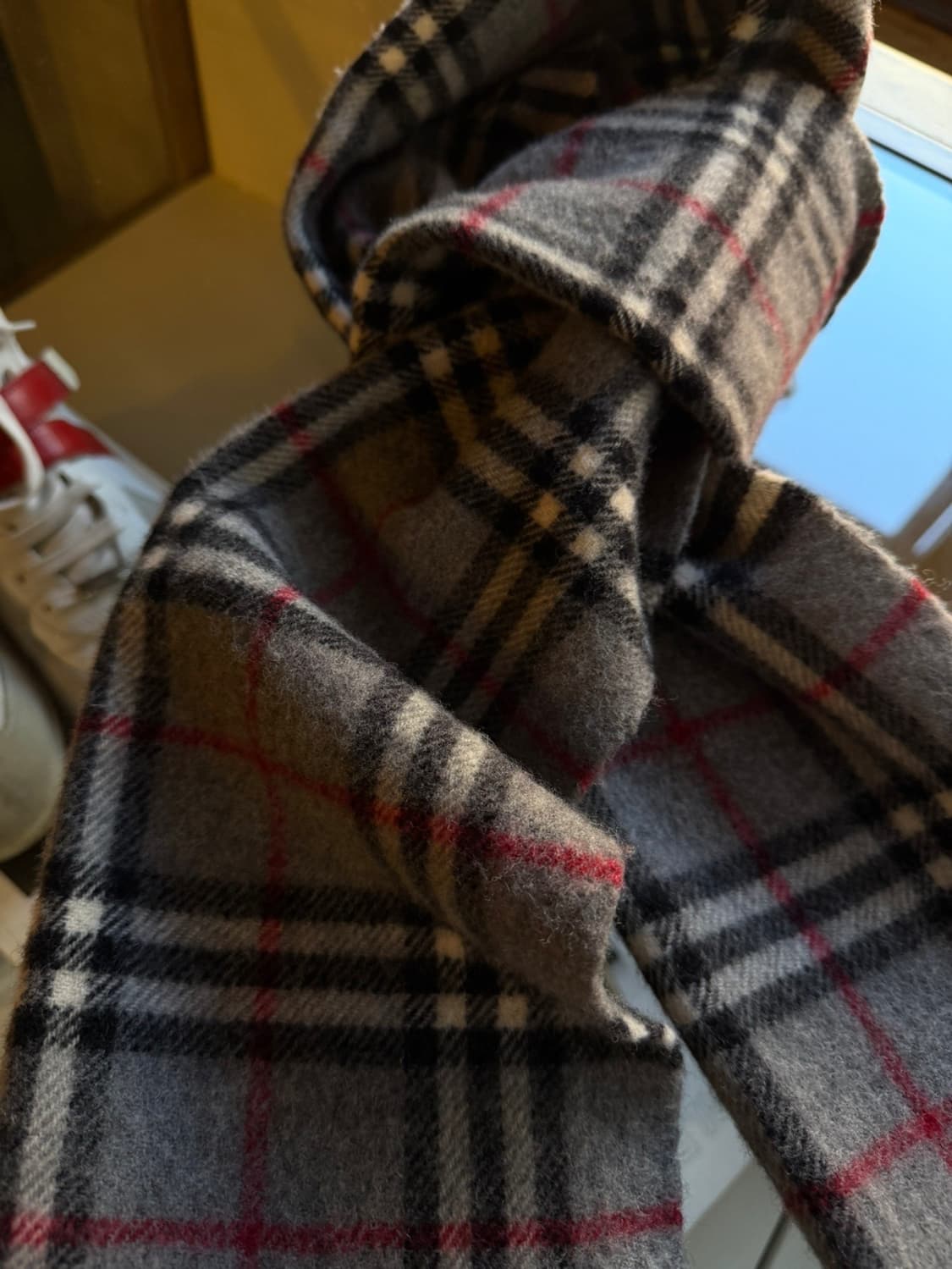 이태리 메이드 노바체크 램스울 머플러 상품이미지2