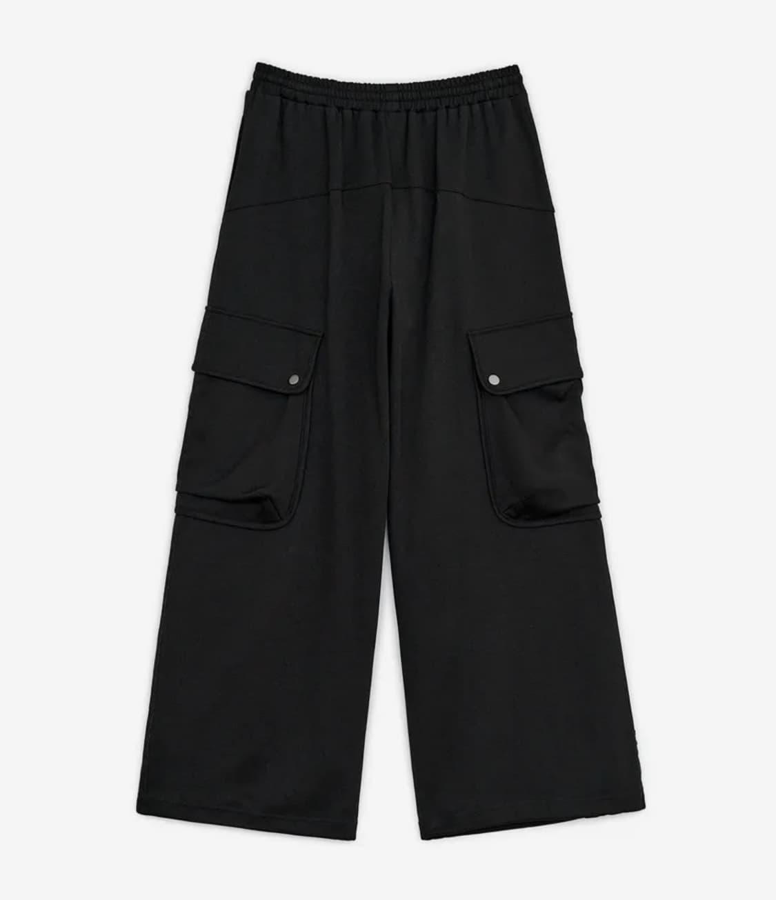 허그유어스킨 빅 포켓 레이스 카고 팬츠 블랙 상품이미지3