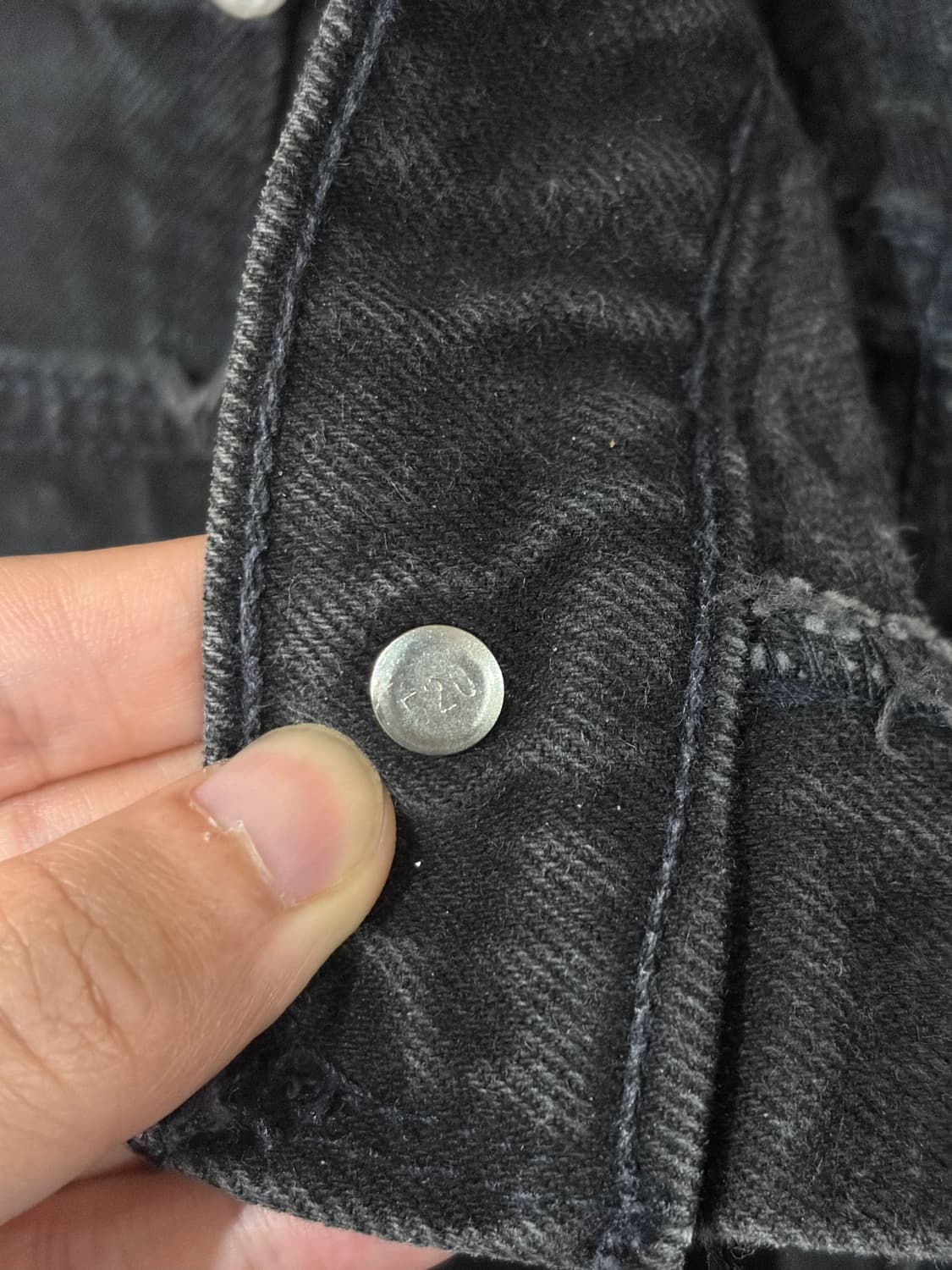 J27 90s USA 리바이스 550 흑청 데님팬츠 36x32 상품이미지5