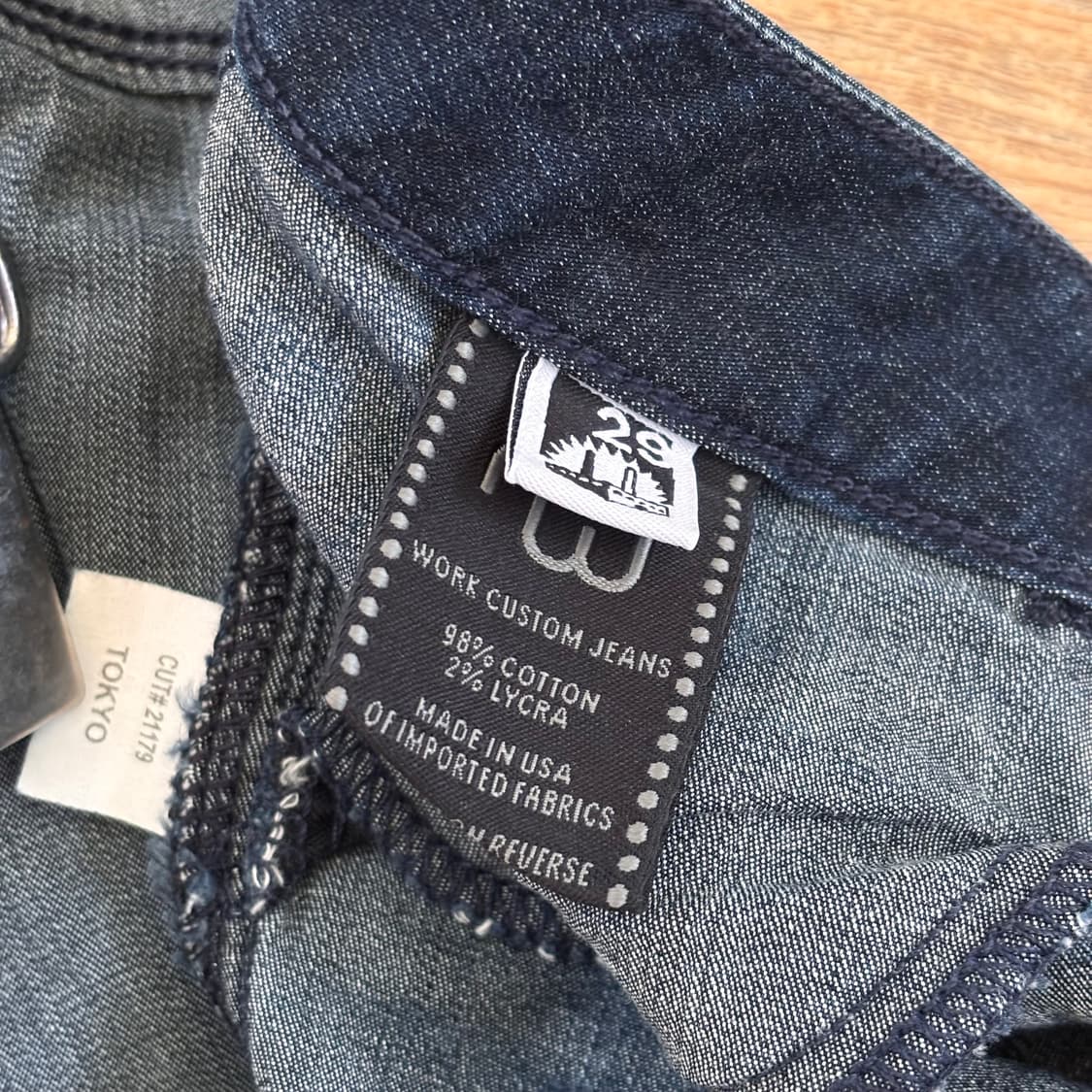 미국 워크 커스텀 29 바이커 스키니진 스판 데님 청바지 슬림 상품이미지8