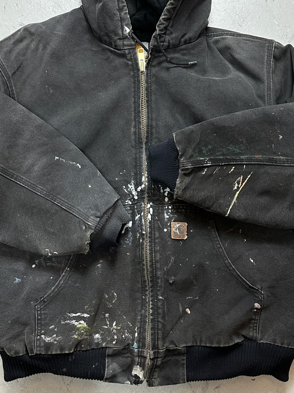 OG 칼하트 J130 액티브 자켓 칼하트 BLK 하드에이징 상품이미지8