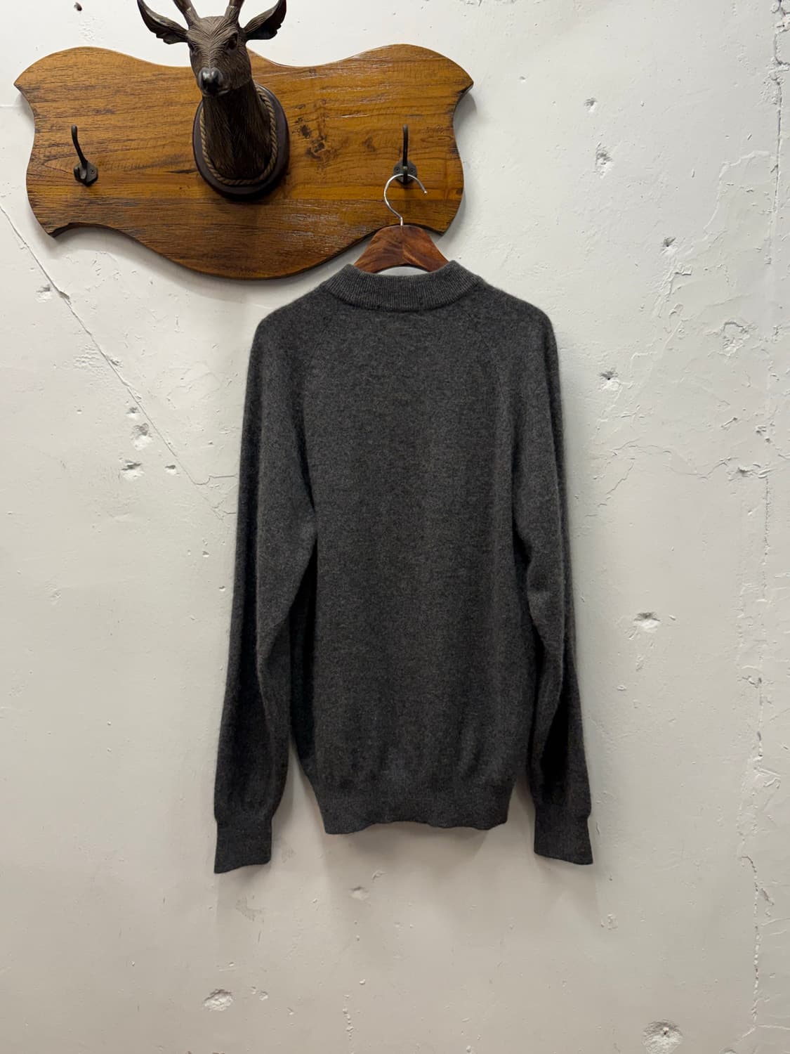L) Japan Cashmere 100% Mock Neck Knit Sw 상품이미지4
