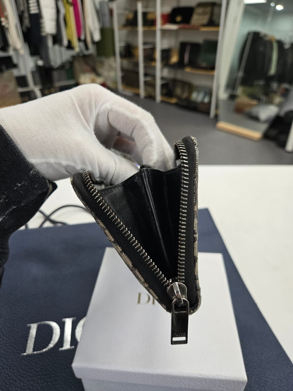[50%세일] 디올 오블리크 지퍼 장지갑 상품이미지3