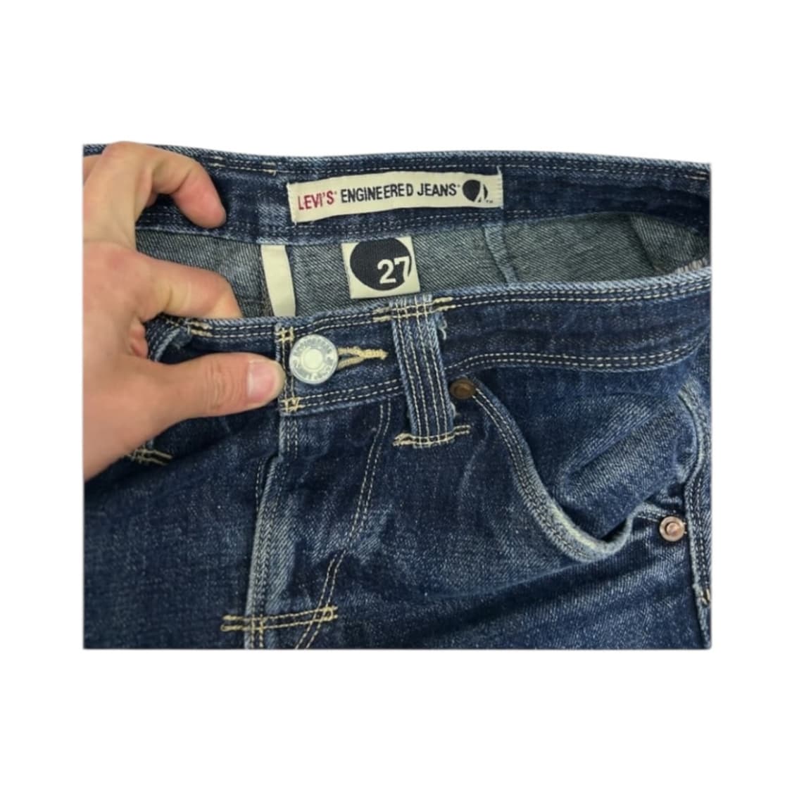 S) 리바이스 엔지니어드 1999 입체 절개 인디고 데님 BD-056 상품이미지4