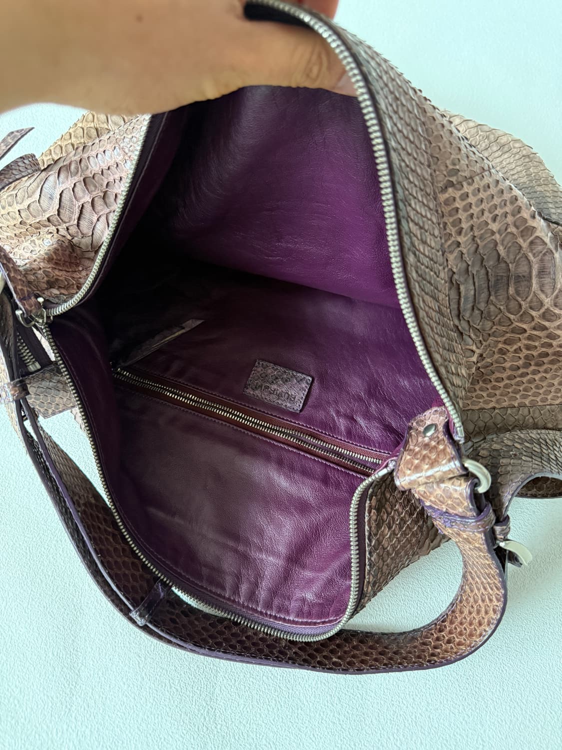 RUVIRUVI 리얼 파이톤 호버 크로스 숄더백 상품이미지7