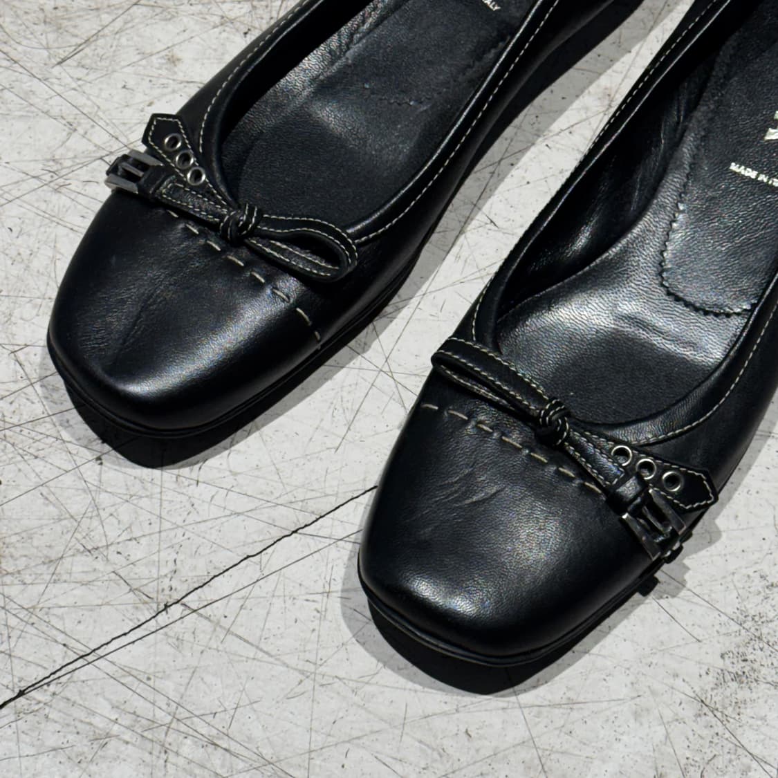 PRADA 프라다 레더 발레리나 플랫슈즈 36 (230) 상품이미지3