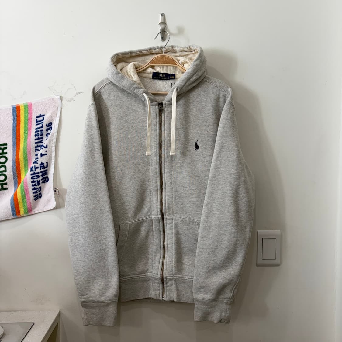 209. 폴로 써멀 후드집업 그레이 상품이미지1