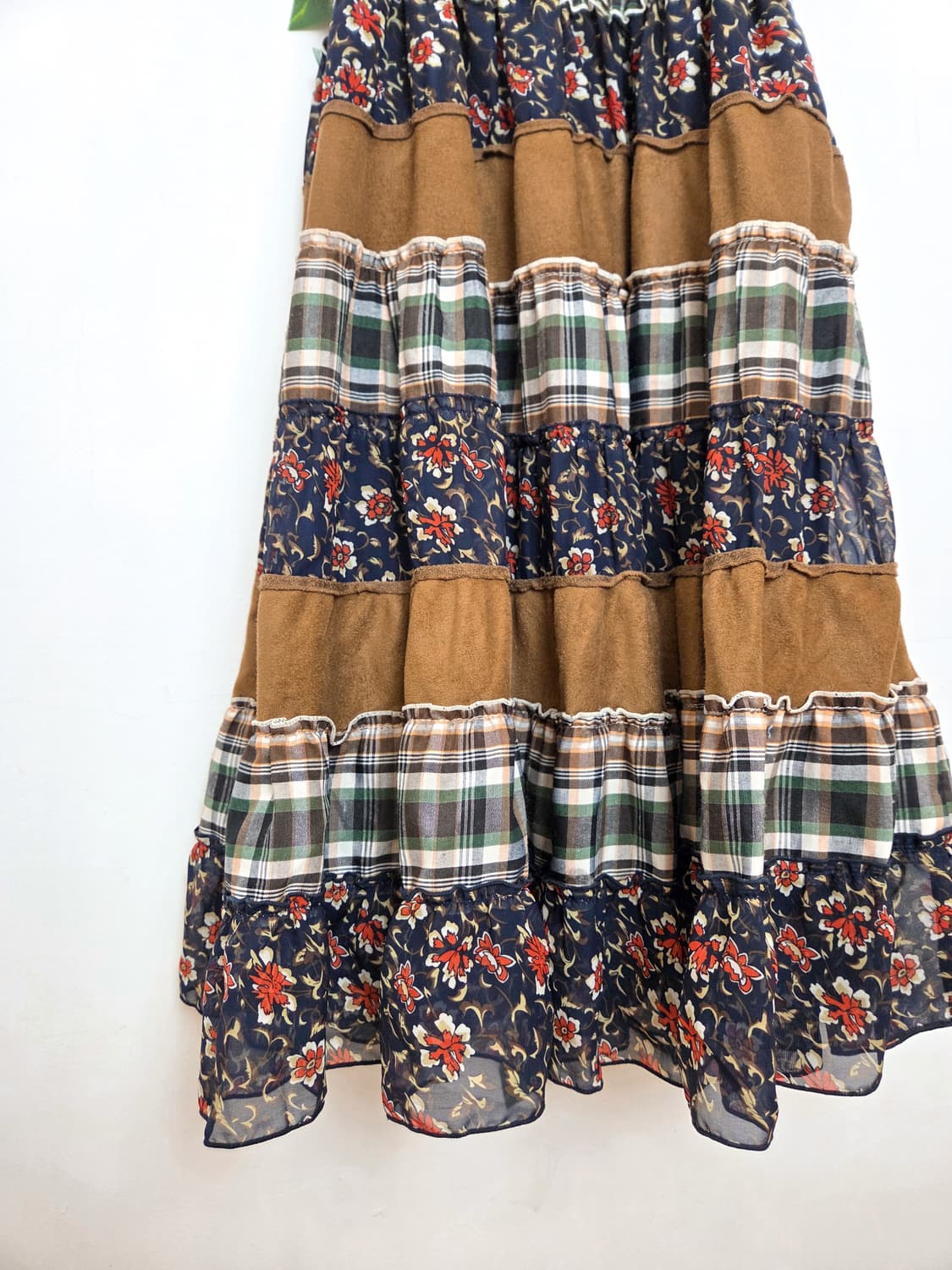 겨울 패치워크 끈원피스 상품이미지3