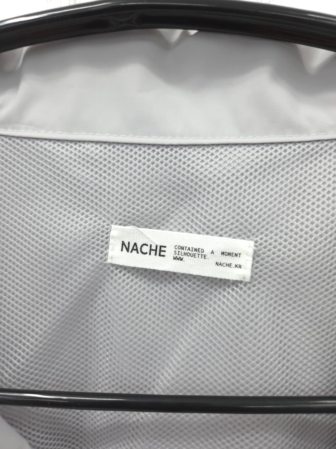 F 나체 NACHE 컷아웃 바람막이 그레이 스트링 디테일 윈드브레이커 상품이미지4