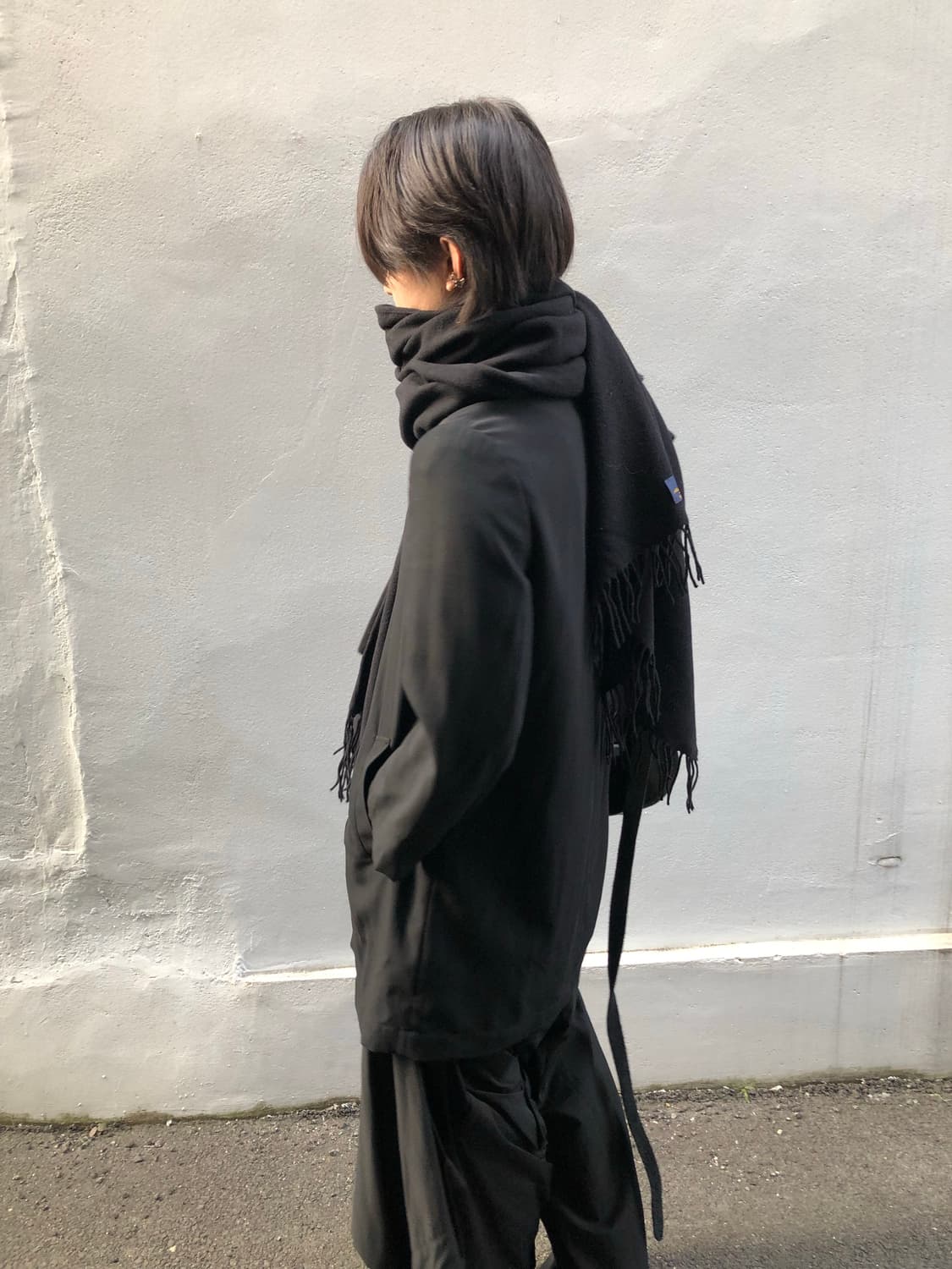 이탈리아 램스 울 100% 오버 스카프 상품이미지5