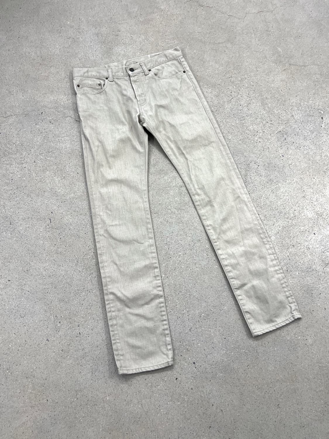 생로랑 13SS D01 라이트베이지 슬림진 상품이미지2