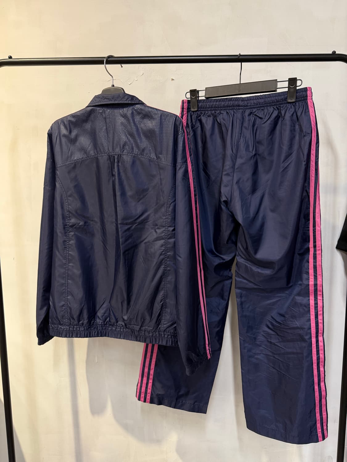 아디다스 퍼플,네이비 바람막이 세트 상품이미지2