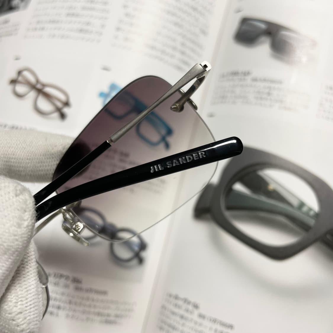 JIL SANDER 질샌더 티타늄 무테 실버 안경 선글라스 상품이미지7
