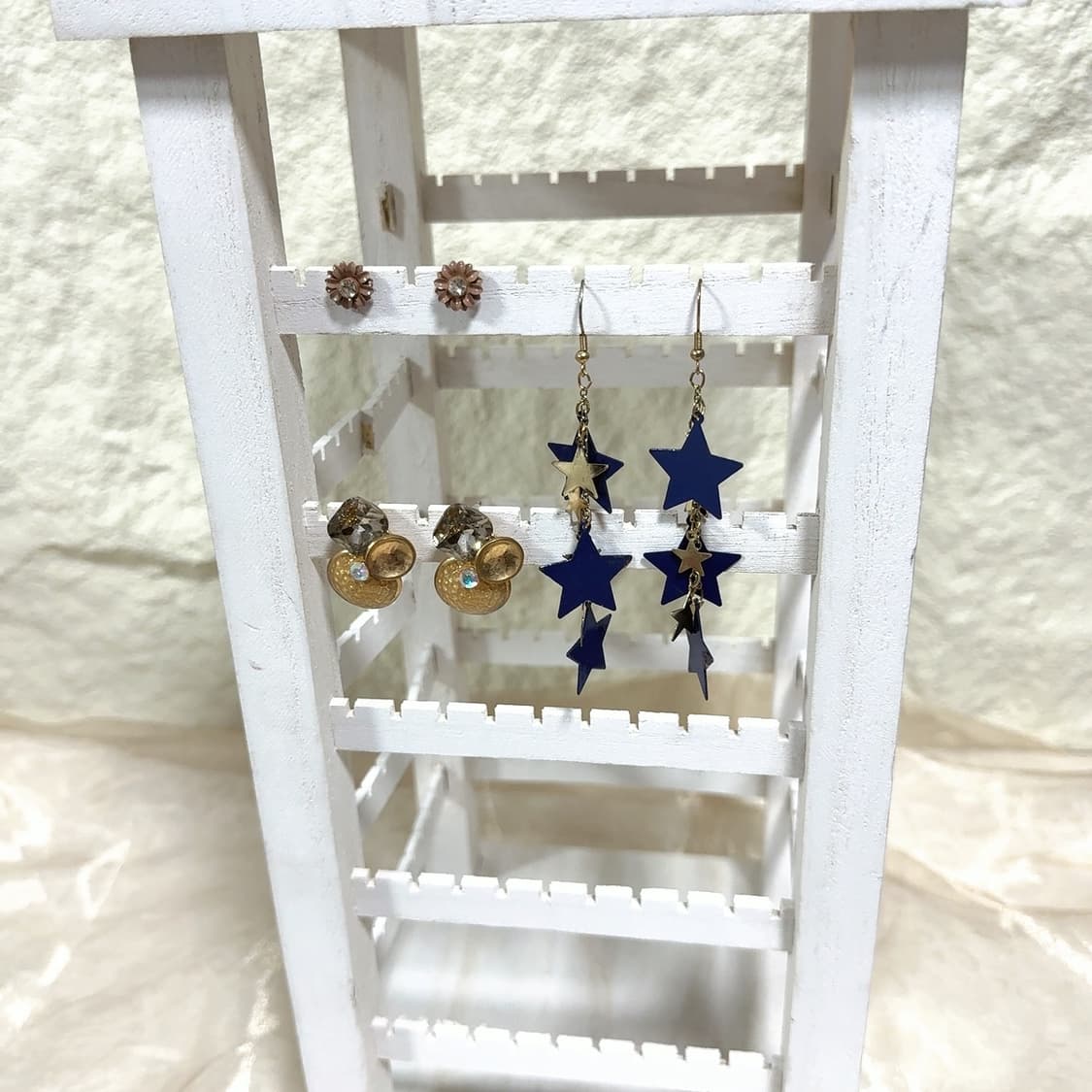 빈티지 해머링 별 플라워 귀걸이세트 상품이미지1