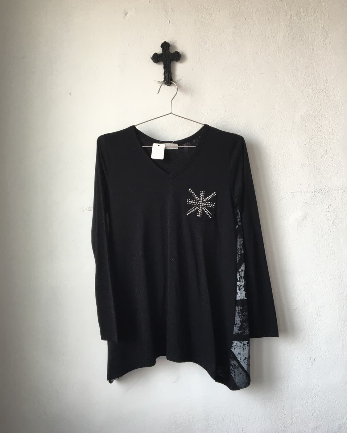 Back England point unbalanced  sleeve 상품이미지3