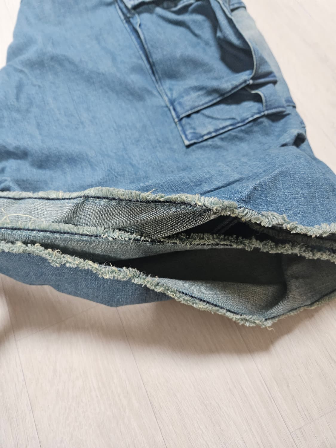 [3] 비헤비어 데님 하프팬츠 상품이미지4