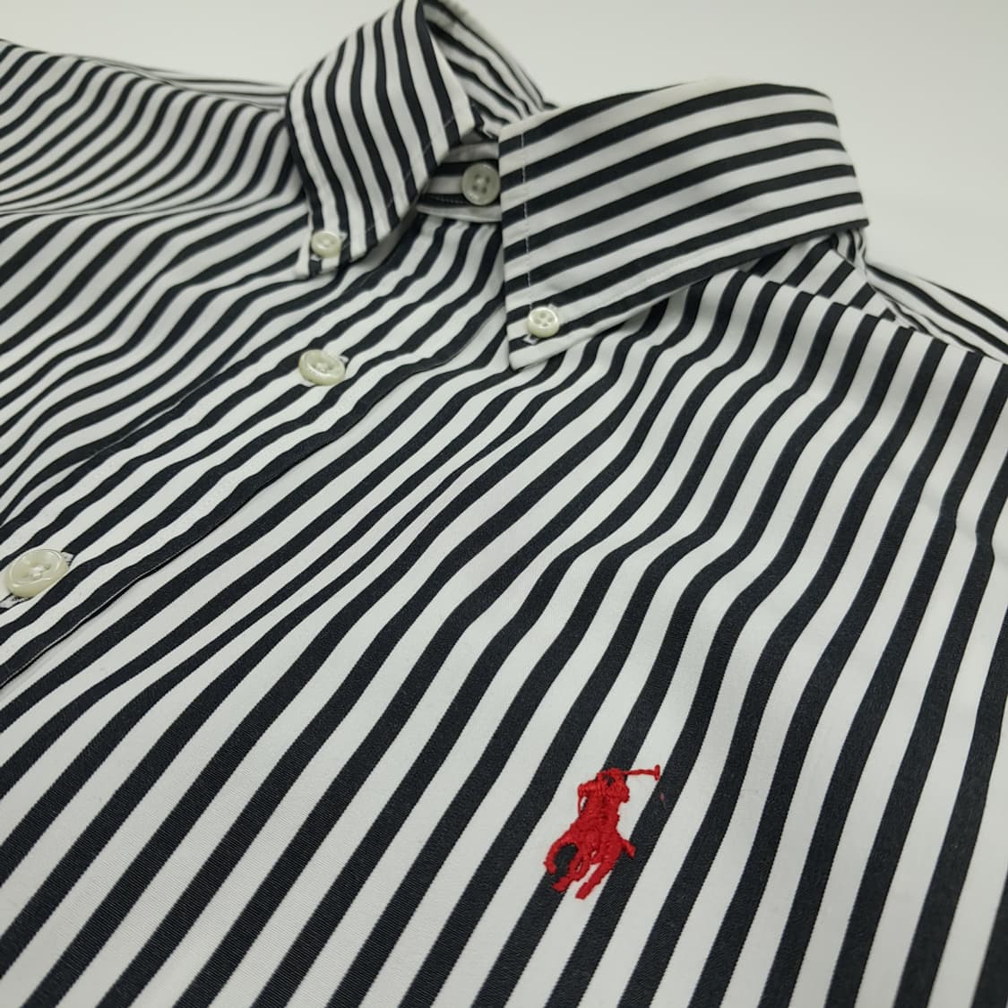 CN884 XL 폴로 랄프로렌 모노 스트라이프 긴팔 셔츠 남방 상품이미지5