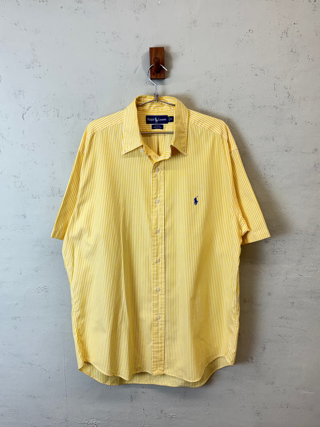 폴로랄프로렌 빈티지 옐로우 스트라이프 반팔 셔츠 상품이미지1
