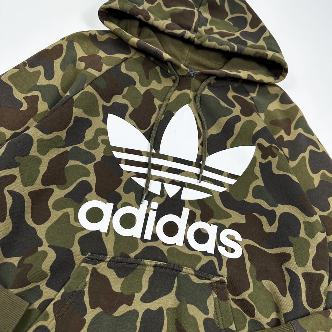 아디다스 트레포일 카모 밀리터리 후드티 (M) 상품이미지3