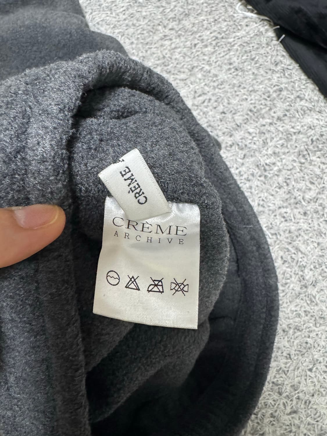 여성 크렘므 플리스팬츠 차콜 상품이미지10