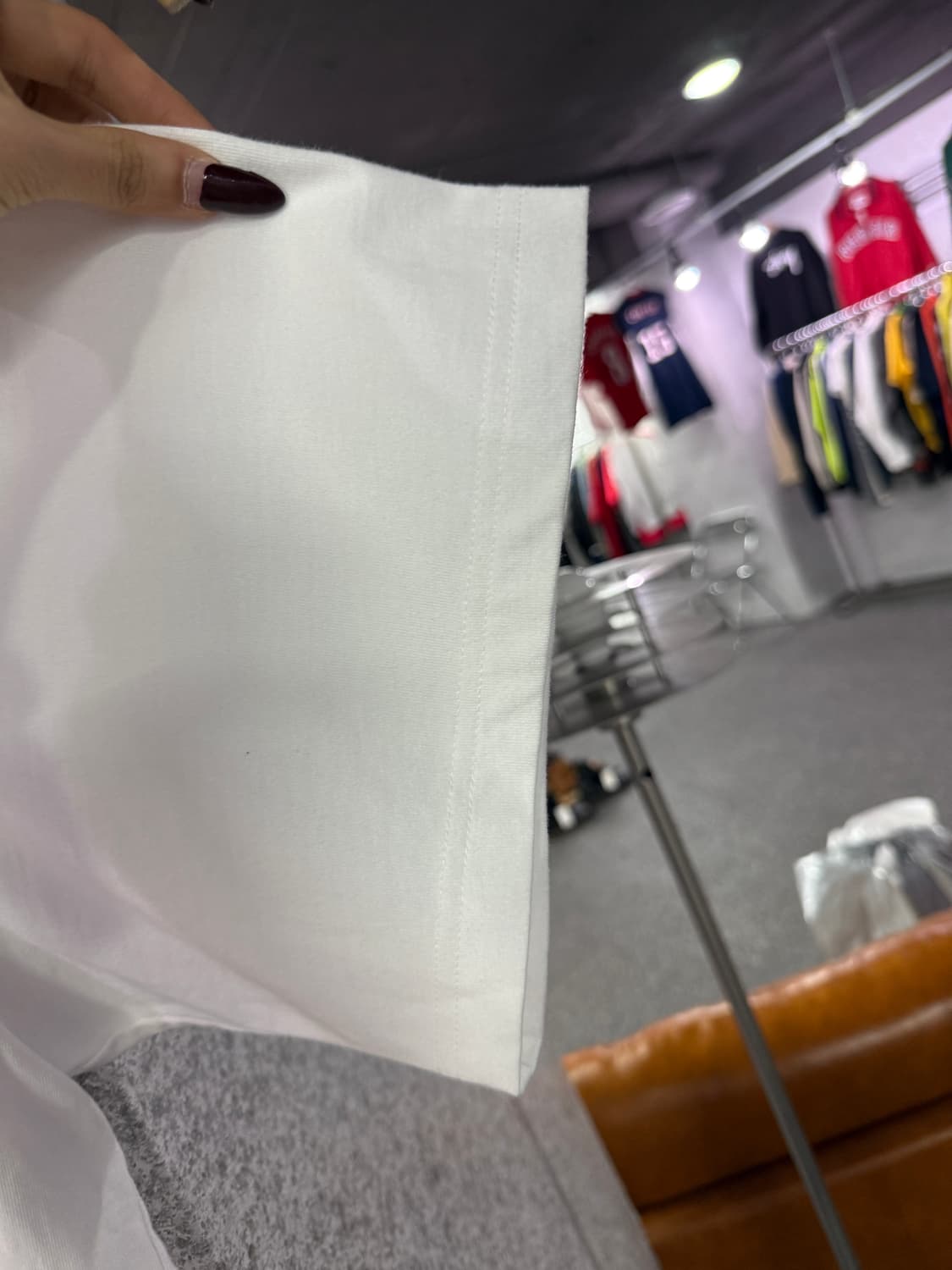 트루릴리젼 백프린팅 화이트 반팔 티셔츠 B4712 상품이미지4