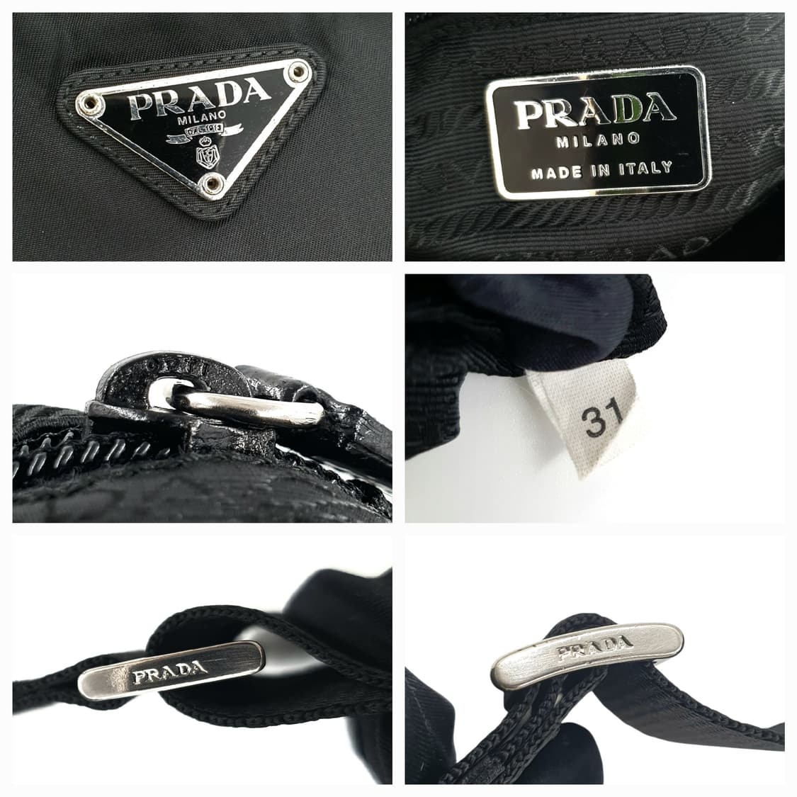 프라다 블랙 리나일론 메신저백 크로스백 숄더백 상품이미지5