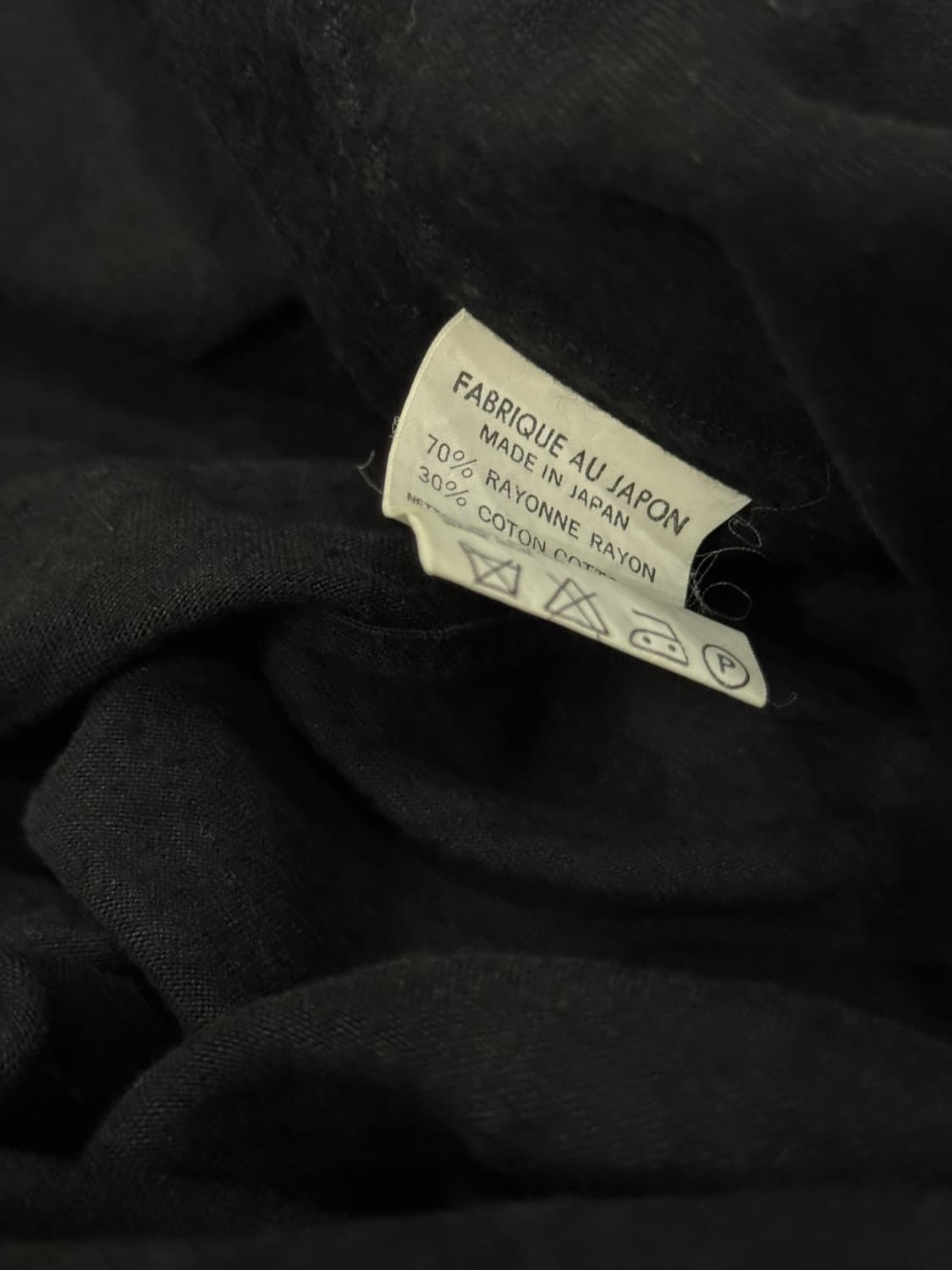 요지야마모토 00s 레이온코튼 롱셔츠 상품이미지6