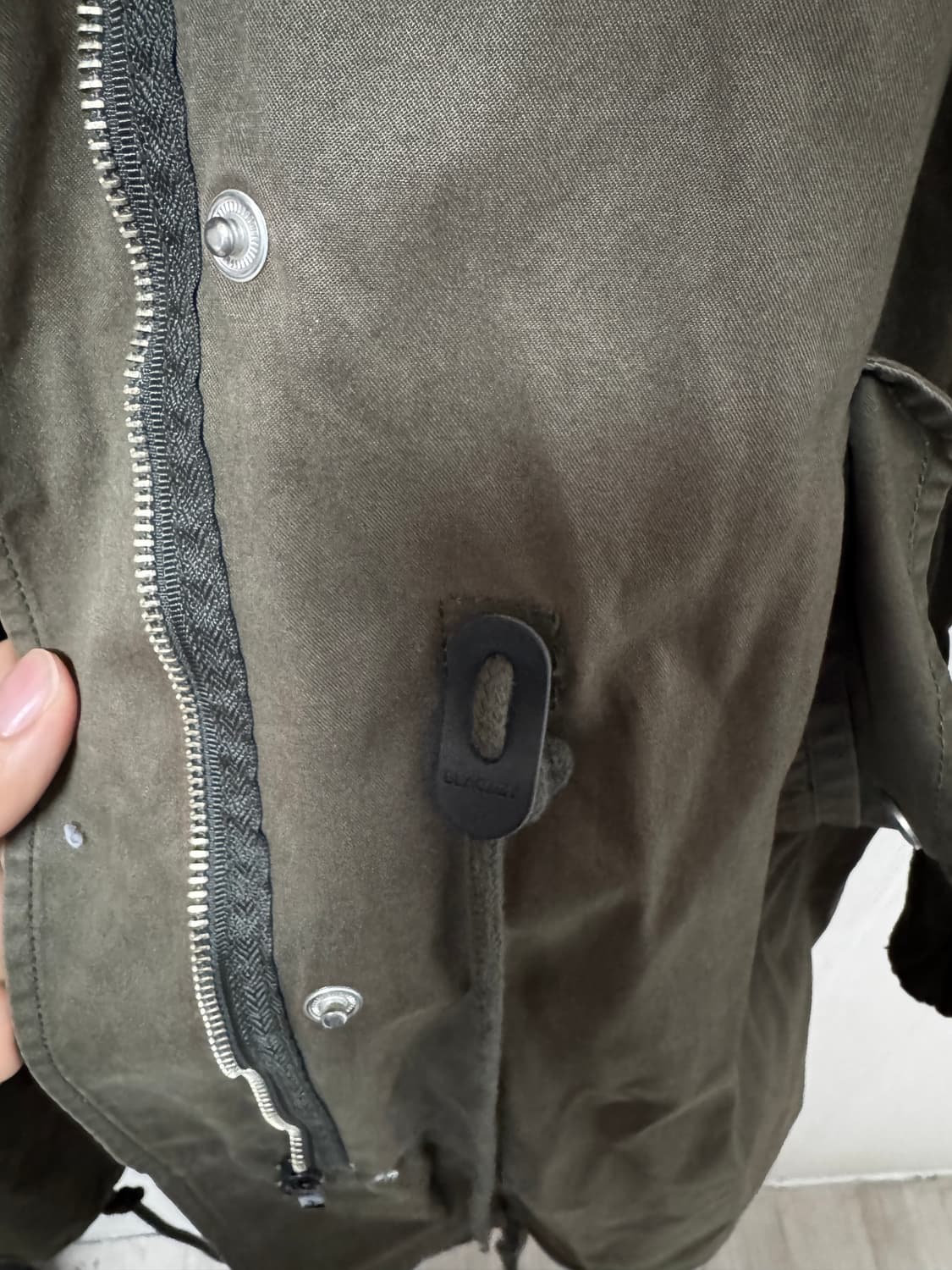 밀리터리 야상 자켓 블랙키 현행 상품이미지4