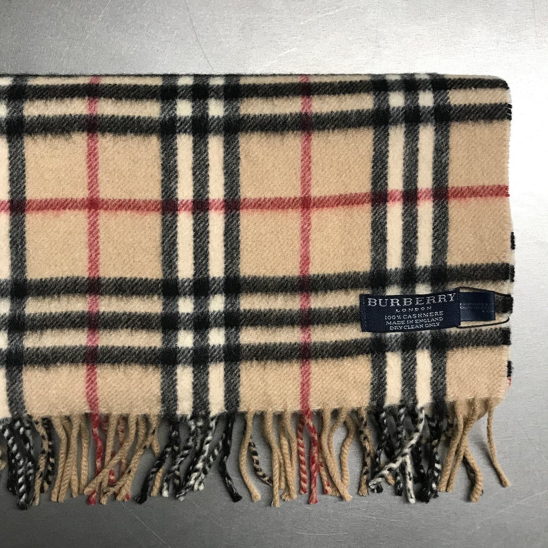 버버리 정품 캐시미어 머플러 베이지 상품이미지3