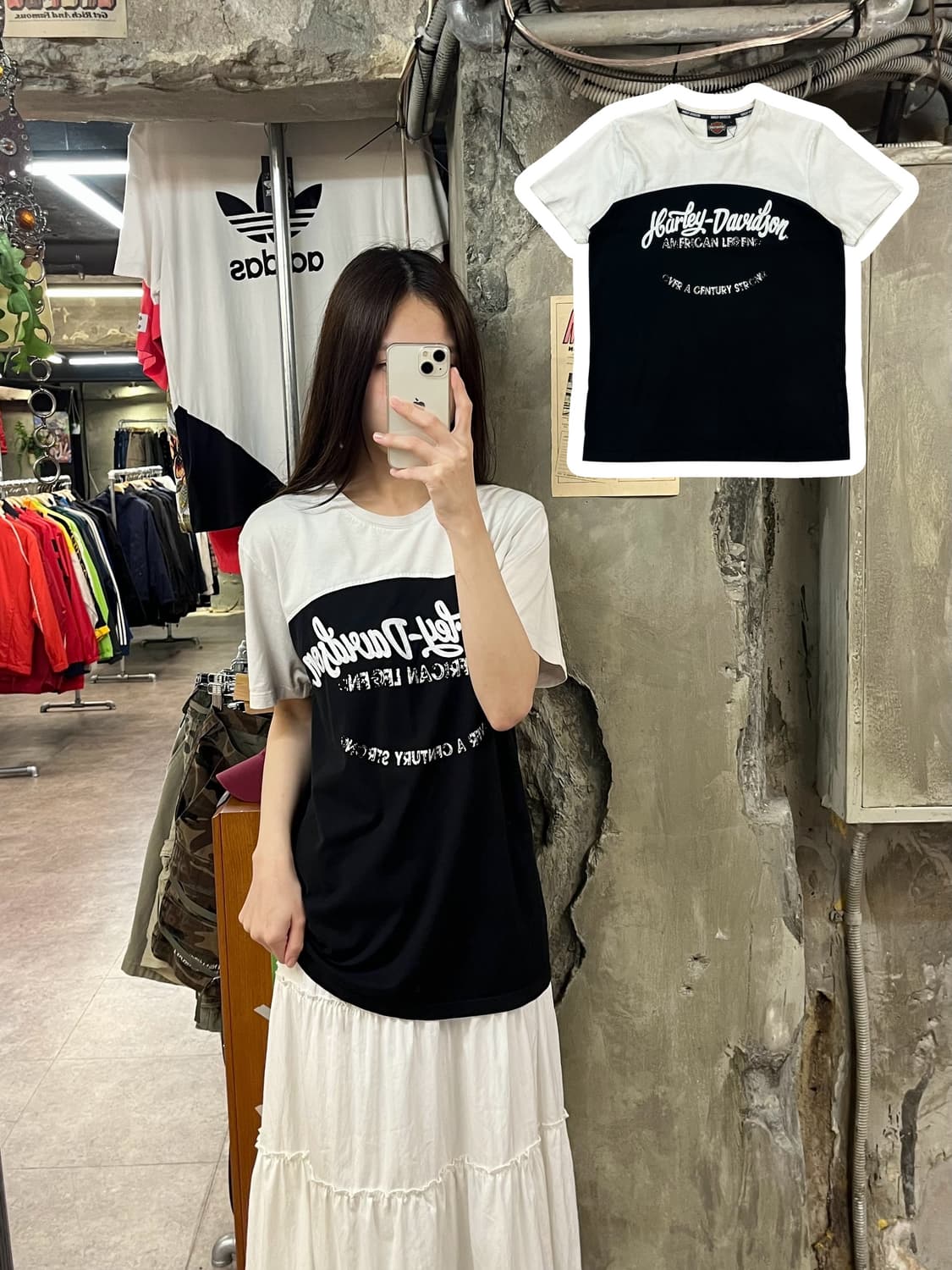 할리데이비슨 반팔티 블랙 L #csz1532 상품이미지1
