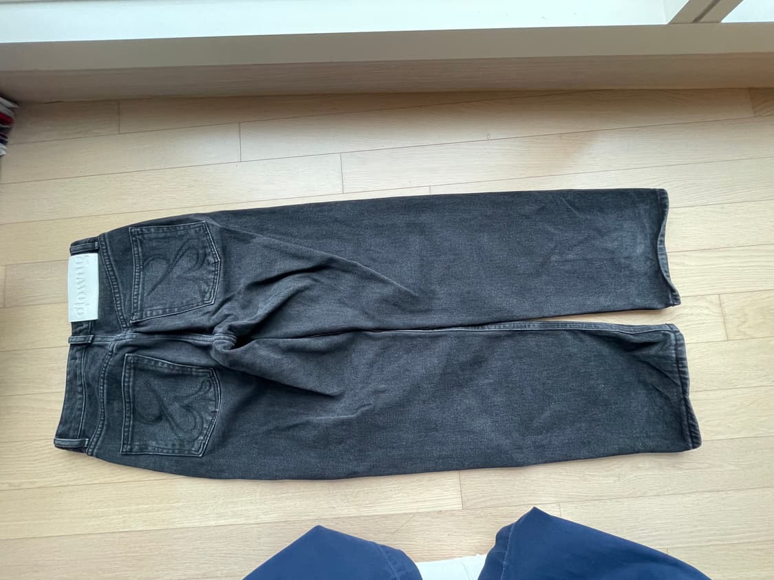 글로니 블랙 데님 팬츠 상품이미지6