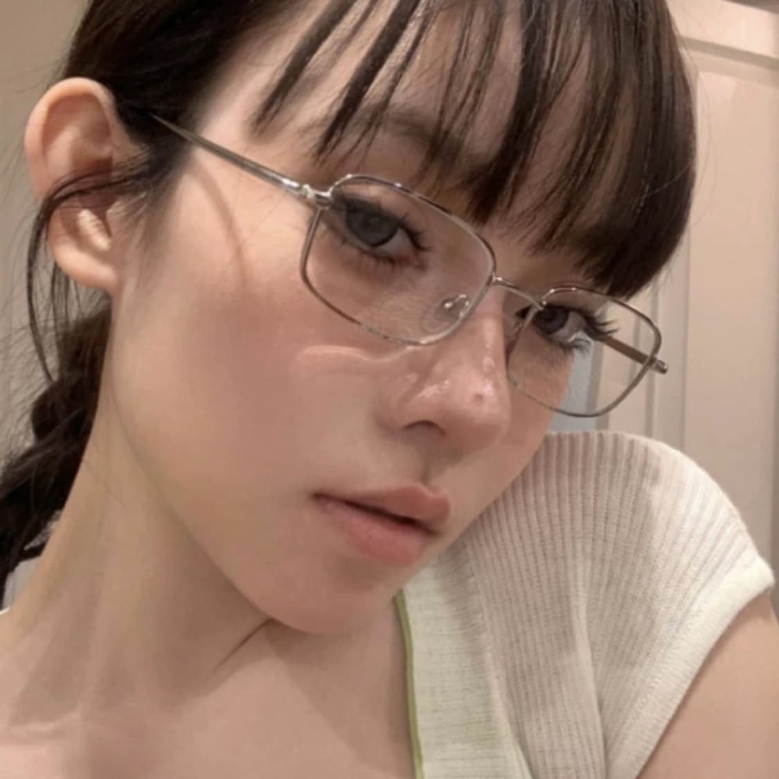 실버 메탈 안경테 상품이미지4