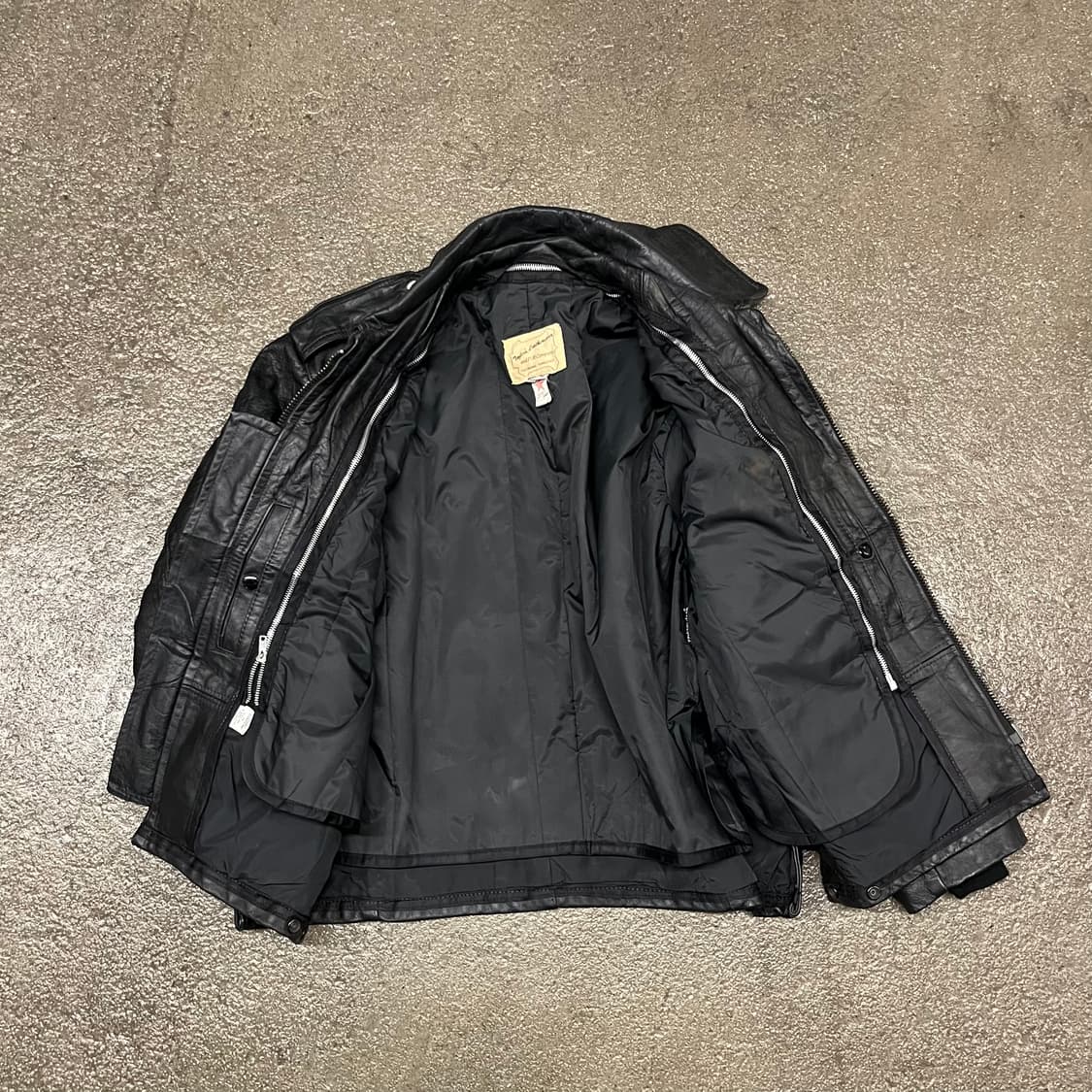 80s 오리지날 폴리스맨 레더 자켓 (100) 상품이미지7