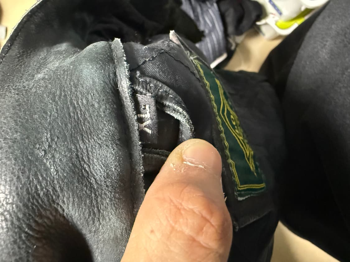 90년대 바이커 레더 자켓 XL 상품이미지5