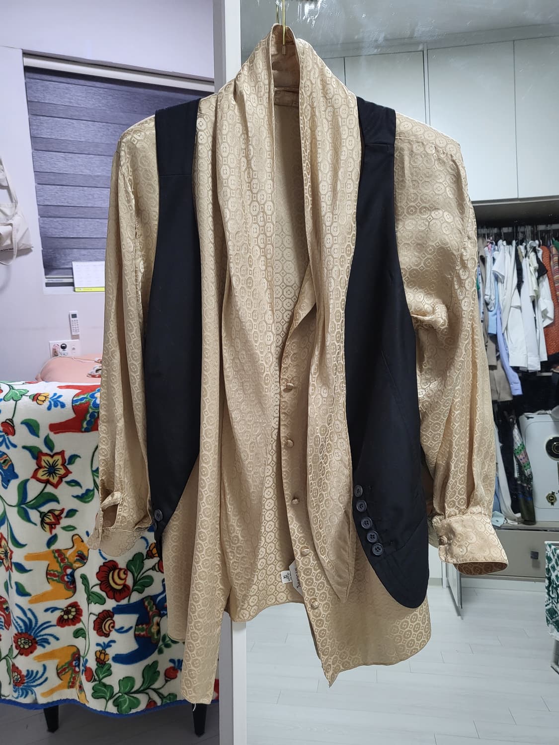 ST. JOHN 실크 100%블라우스 베이지 55-77 상품이미지1