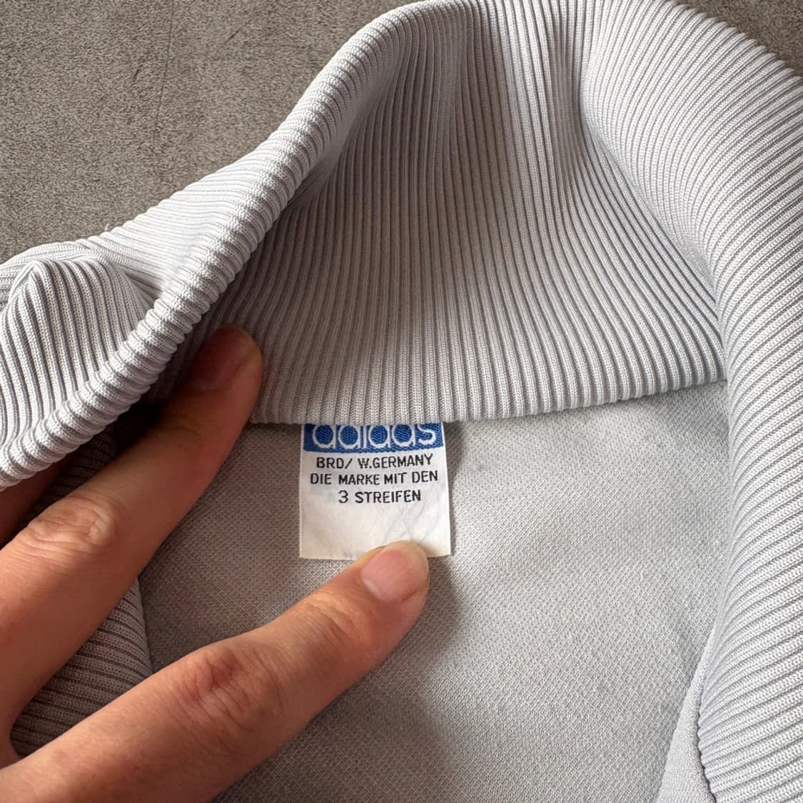 70년대 생산 아디다스 그레이 져지 자켓 상품이미지7