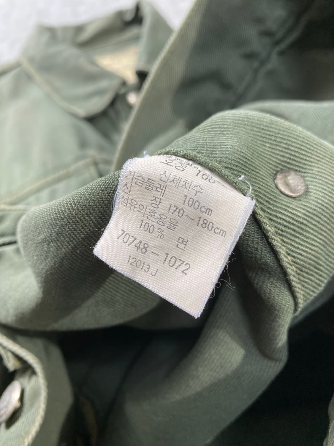 [100] 00s Levi's 리바이스 블랙탭 그린워시드 데님자켓 상품이미지8