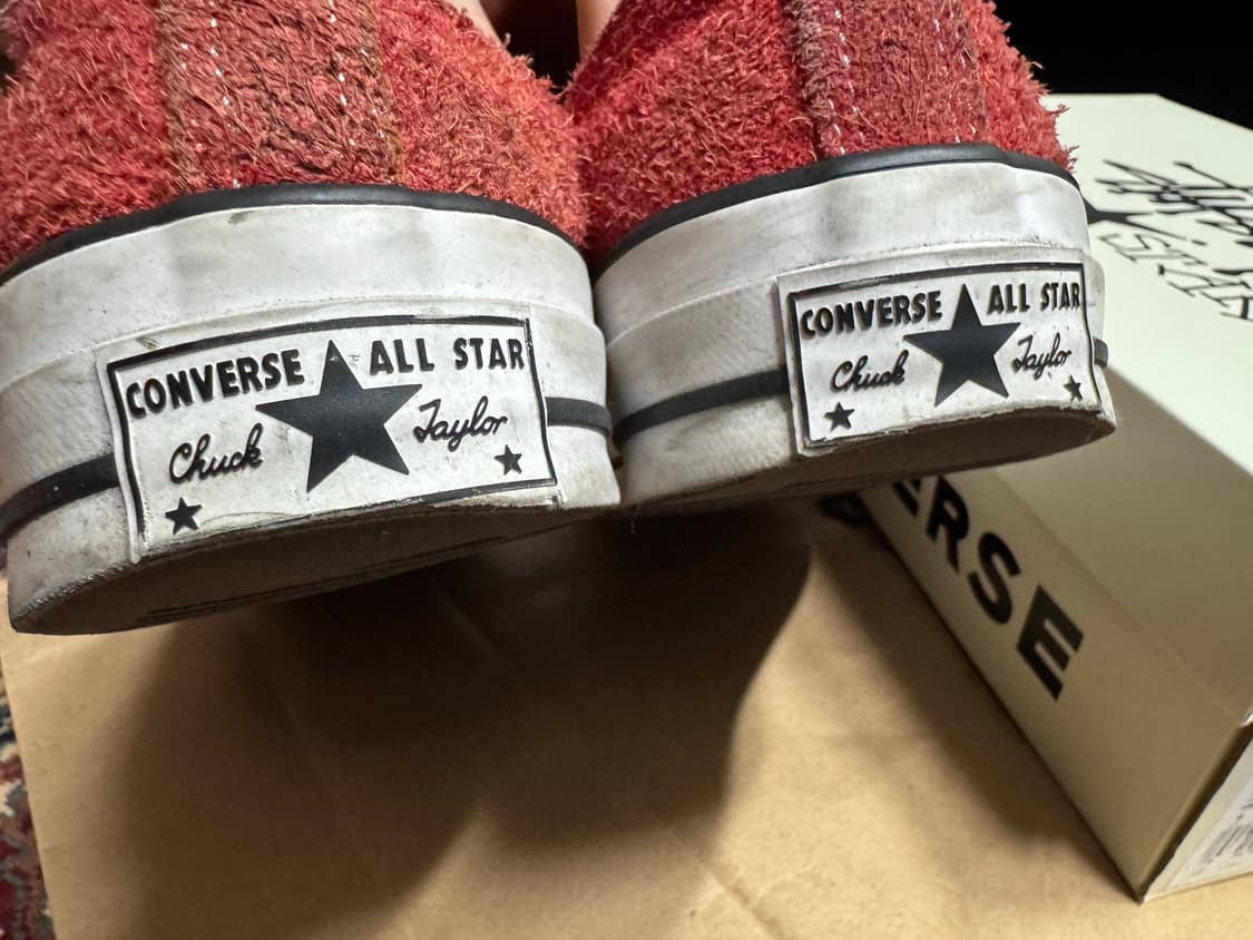 컨버스x스투시 척70 로우 포피레드 상품이미지4