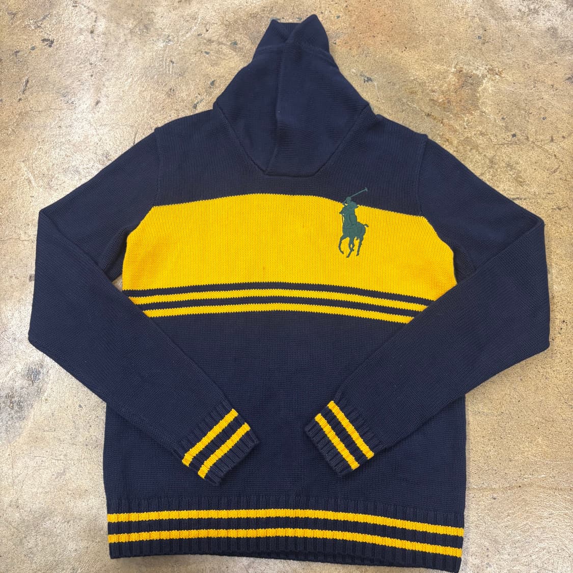 [정품/XL(18-20)] 폴로 랄프로렌 키즈 빅포니 숄카라 니트 b17 상품이미지2