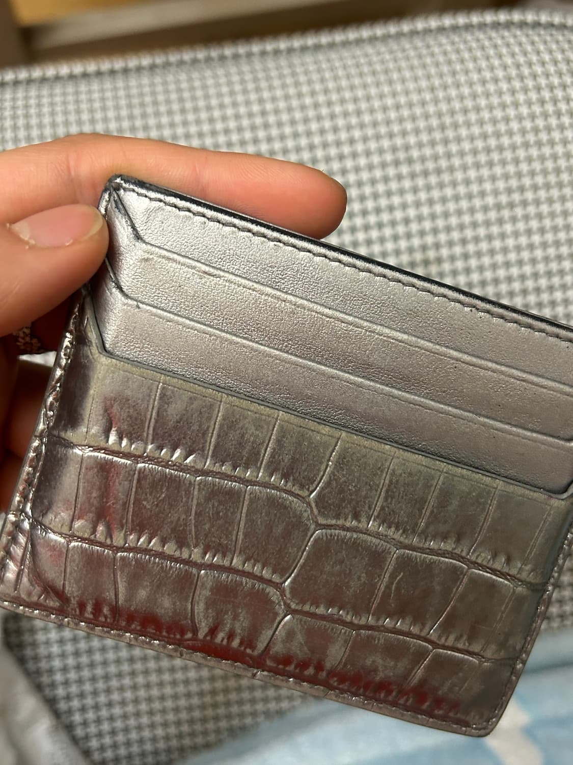 미우미우 실버 카드지갑 (희귀매물) 상품이미지4