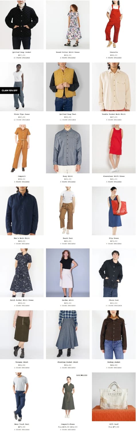 UTILITY canvas Frill Shirts 상품이미지9
