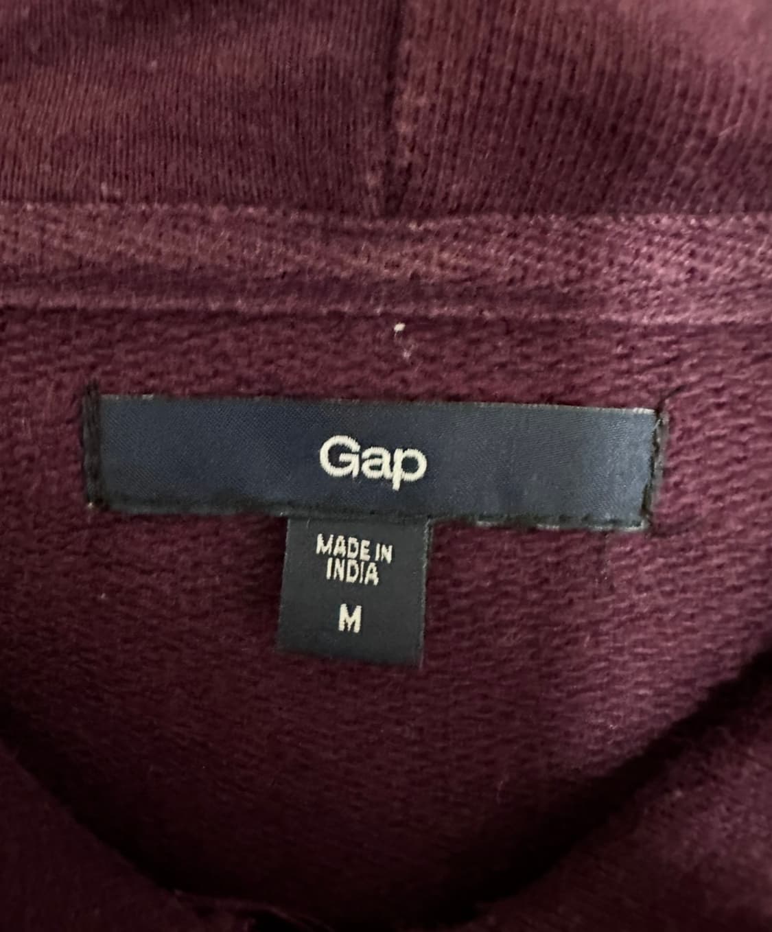 GAP 빅로고 버건디 후드집업 상품이미지3