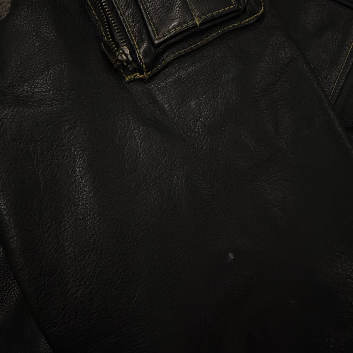 [ M ] 빈티지 스티치 레더 ma-1 항공자켓 상품이미지6