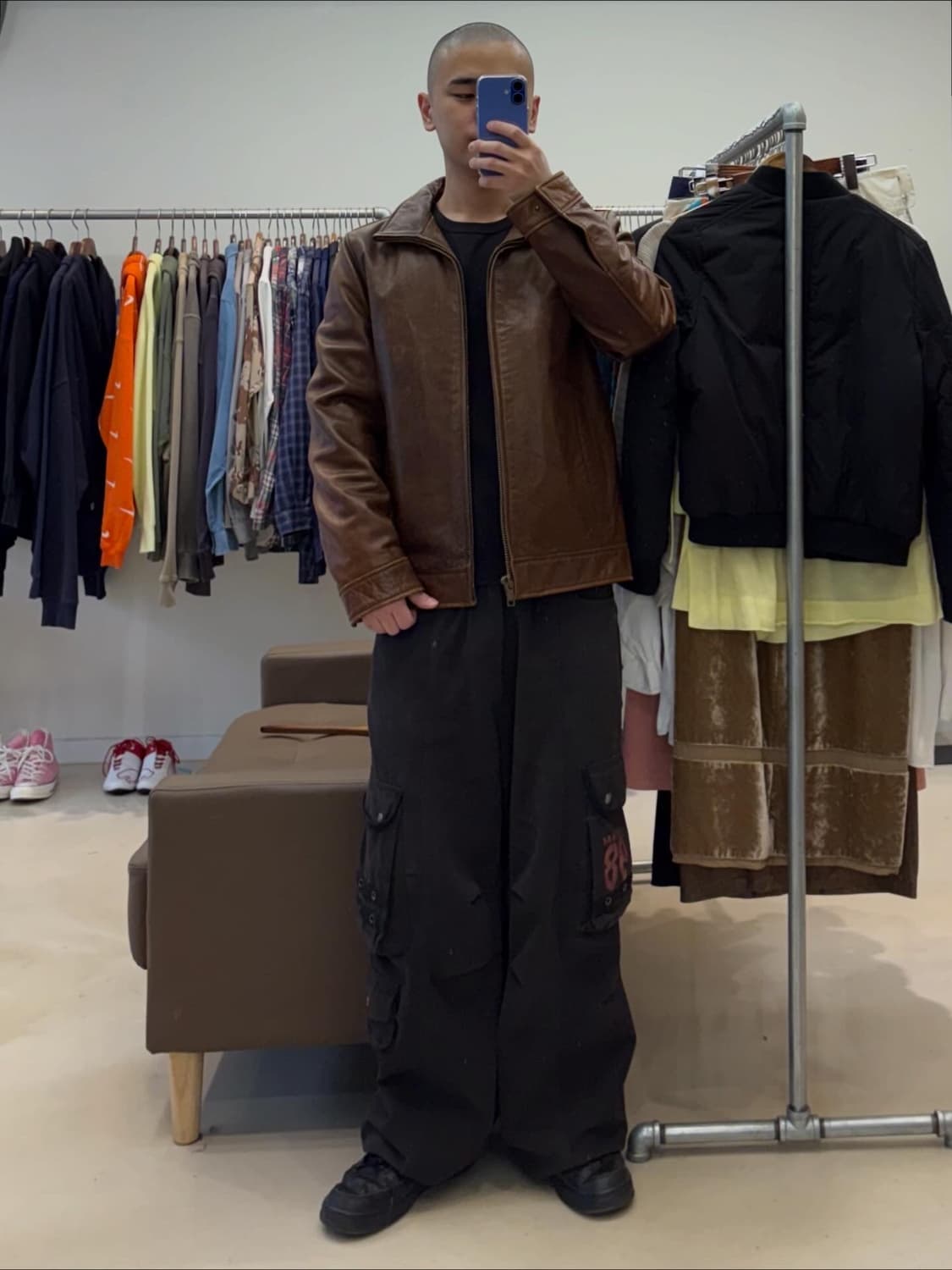 윌슨즈 레더자켓 브라운 상품이미지9