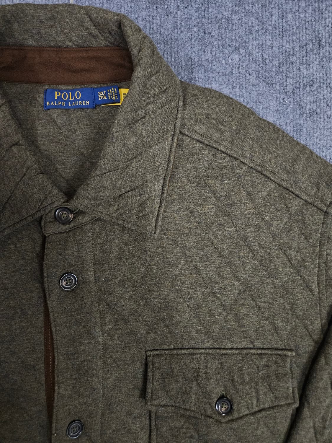 폴로 퀄트 더블 니트 저지 오버셔츠(급처) 상품이미지2