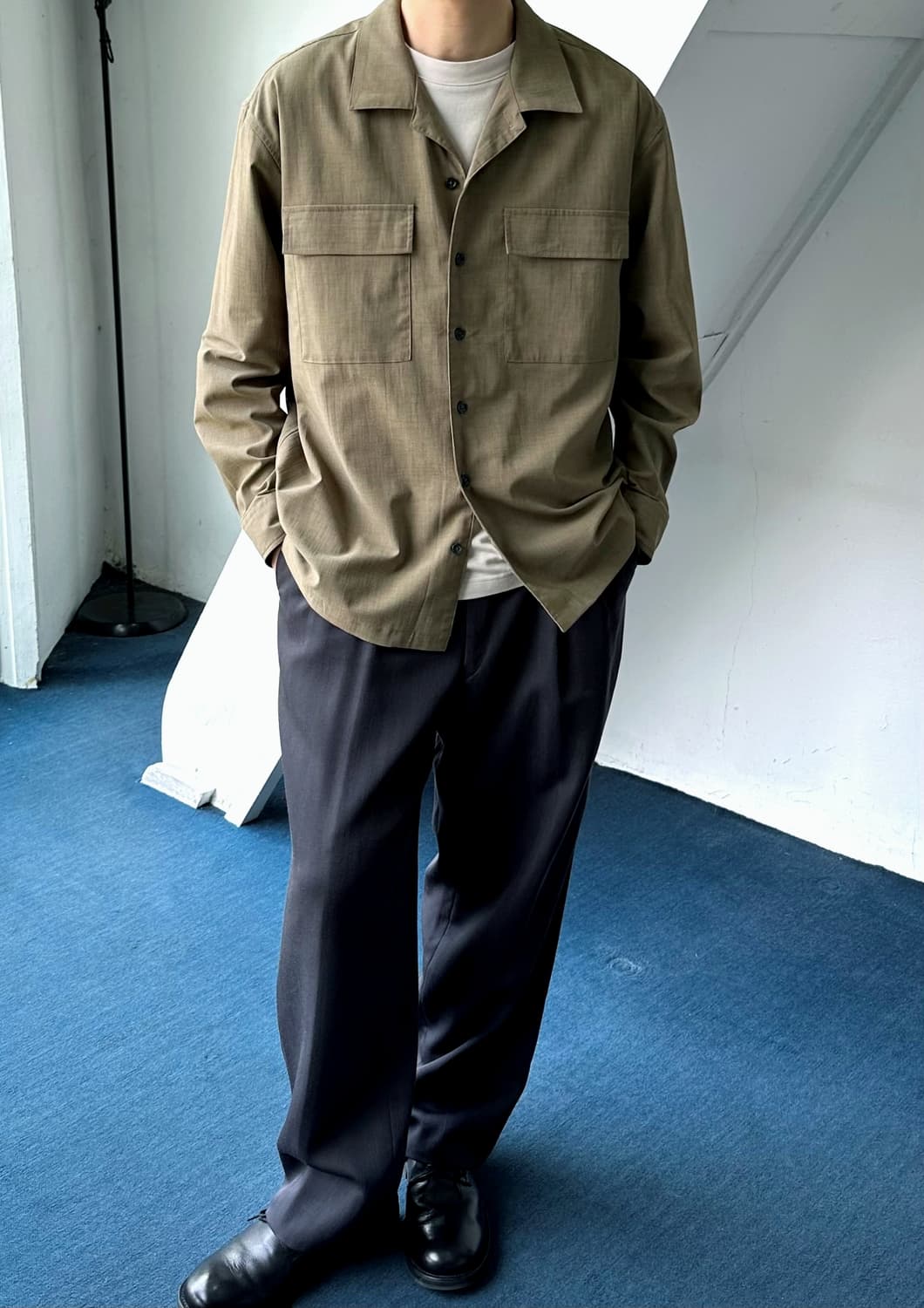 Light poly design CPO shirt 상품이미지2